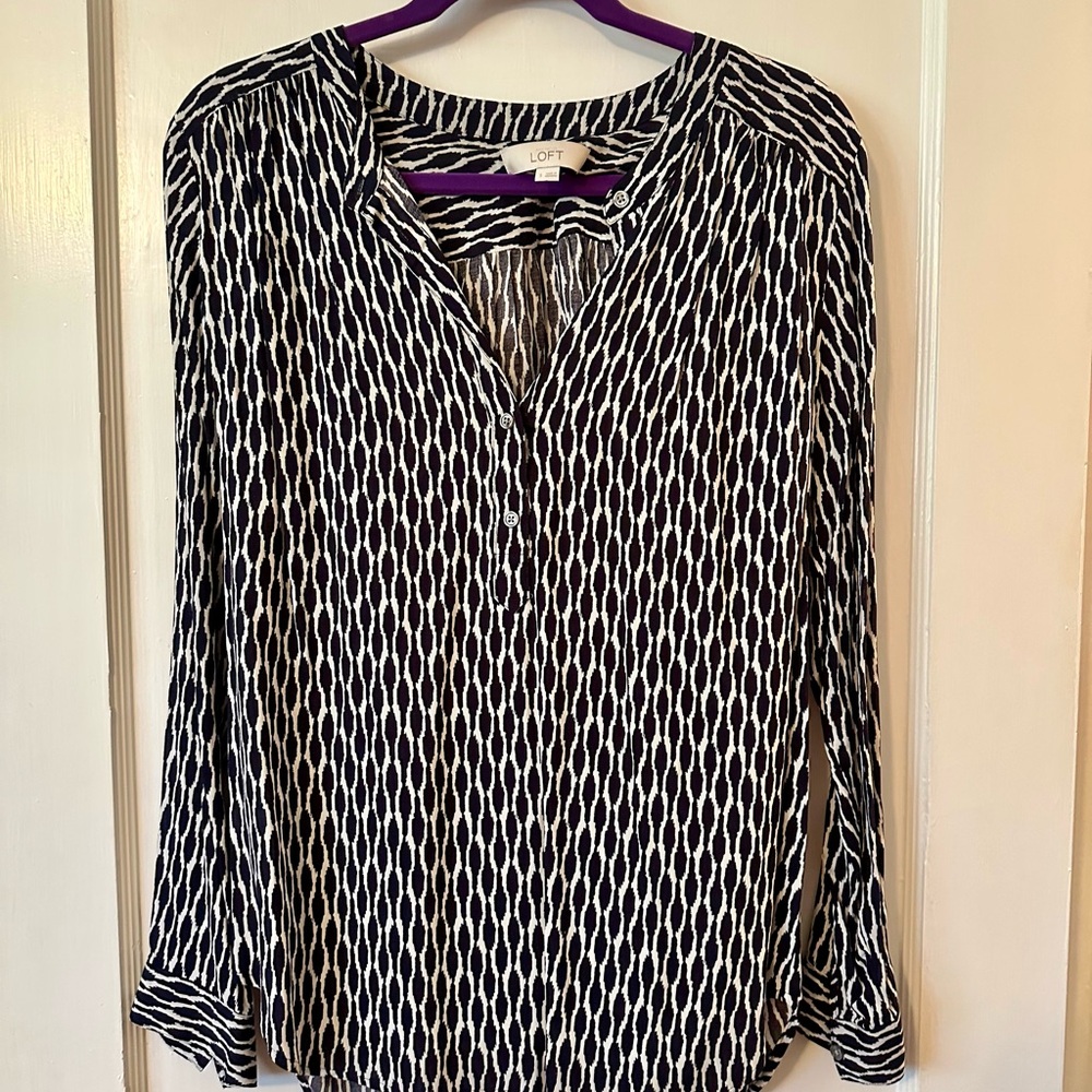 LOFT Patterned Blouse